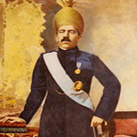 Enamel Painting of H.E.H Nawab Mir Osman Ali Khan Nizam VII at Nizams Museum